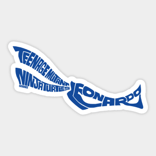 Leonardo blue-01 Sticker